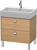 Картинка анонса товара «тумба под раковину duravit brioso br443401052 напольная 68 см европейский дуб»