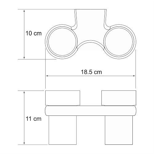 Стакан WasserKRAFT Berkel K-6828D хром Стакан WasserKRAFT Berkel K-6828D хром