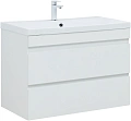 Тумба под раковину Aquanet Нота New 90 белый глянец 00335419 подвесная Тумба под раковину Aquanet Нота New 90 белый глянец 00335419 подвесная