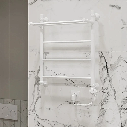 Полотенцесушитель электрический EWRIKA Сафо FP 60х50 R, белый 537301 Полотенцесушитель электрический EWRIKA Сафо FP 60х50 R, белый 537301