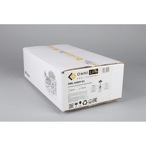 Люстра потолочная Omnilux Neviano OML-34207-03 Люстра потолочная Omnilux Neviano OML-34207-03