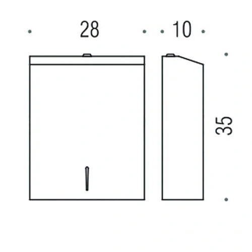 Контейнер Colombo Hotel Collection B9960N.IL для бумажных полотенец, полированная нержавеющая сталь Контейнер Colombo Hotel Collection B9960N.IL для бумажных полотенец, полированная нержавеющая сталь