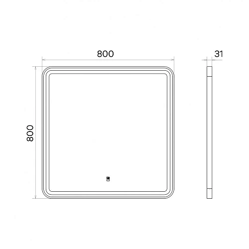 Зеркало Comforty Ситара-80 00-00018683 LED-подсветка, бесконтактный сенсор, антизапотевание Зеркало Comforty Ситара-80 00-00018683 LED-подсветка, бесконтактный сенсор, антизапотевание