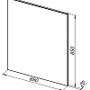 Зеркало Aquanet Lino 70 белый матовый 00253906 Зеркало Aquanet Lino 70 белый матовый 00253906