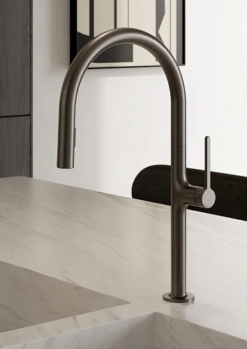 Смеситель для кухни Kludi REEF 50851N275 оружейная сталь Смеситель для кухни Kludi REEF 50851N275 оружейная сталь