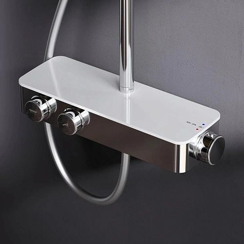 Душевая система AM.PM Inspire V2.0 F0750A400 с термостатом, d 250 мм Душевая система AM.PM Inspire V2.0 F0750A400 с термостатом, d 250 мм