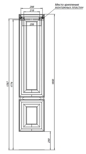 Шкаф-пенал Aquanet Агата 35 00345491 бежевый Шкаф-пенал Aquanet Агата 35 00345491 бежевый