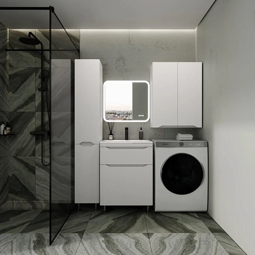 Тумба под раковину Style Line Марелла 60 Люкс антискрейтч белый матовый, PLUS напольная СС-00002395 Тумба под раковину Style Line Марелла 60 Люкс антискрейтч белый матовый, PLUS напольная СС-00002395