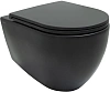 Унитаз подвесной Allen Brau Reality 4.32006.31 с крышкой, черный матовый