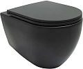 Унитаз подвесной Allen Brau Reality 4.32006.31 с крышкой, черный матовый Унитаз подвесной Allen Brau Reality 4.32006.31 с крышкой, черный матовый