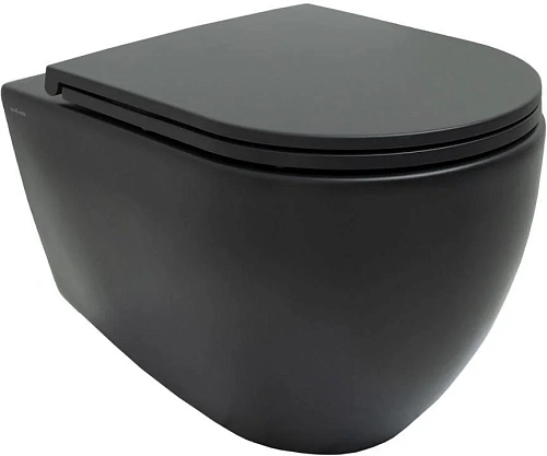 Унитаз подвесной Allen Brau Reality 4.32006.31 с крышкой, черный матовый Унитаз подвесной Allen Brau Reality 4.32006.31 с крышкой, черный матовый