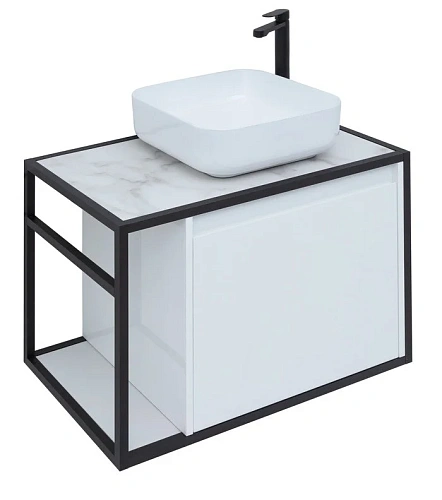 Тумба под раковину Aquanet Nova Lite Loft 75 R белый 00261649 Тумба под раковину Aquanet Nova Lite Loft 75 R белый 00261649