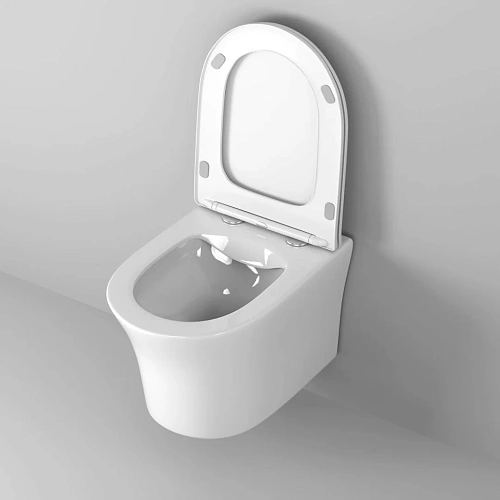 Унитаз подвесной GROSSMAN GR-4475S Style 490x365x355 безободковый с тонкой крышкой Унитаз подвесной GROSSMAN GR-4475S Style 490x365x355 безободковый с тонкой крышкой