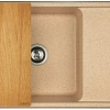 Кухонная мойка Aquaton Беллис 87 1A724832BS220 из литого мрамора, песочный Кухонная мойка Aquaton Беллис 87 1A724832BS220 из литого мрамора, песочный