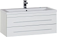 Тумба под раковину Aquanet Верона 100 белый (подвесная 2 ящика) 00175382 Тумба под раковину Aquanet Верона 100 белый (подвесная 2 ящика) 00175382
