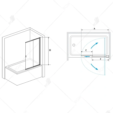 Шторка на ванну RGW Screens SC-40 1000 мм Easy Clean хром Шторка на ванну RGW Screens SC-40 1000 мм Easy Clean хром