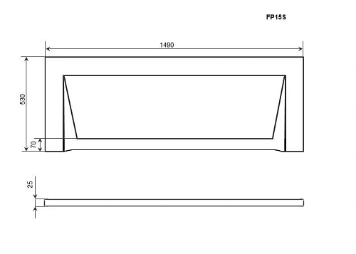 Экран для ванны фронтальный Timo FP15S 150 см Экран для ванны фронтальный Timo FP15S 150 см