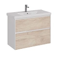 Тумба под раковину Lemark COMBI 100 см подвесная/напольная, дуб кантри/белый LM03C100T-dub Тумба под раковину Lemark COMBI 100 см подвесная/напольная, дуб кантри/белый LM03C100T-dub