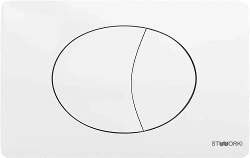 Клавиша смыва STWORKI 230824 белая 555040 Клавиша смыва STWORKI 230824 белая 555040