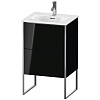 Картинка анонса товара «тумба под раковину duravit xsquare xs452104040 напольная 51 см черный глянцевый»