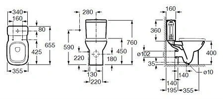 Бачок для унитаза Roca Debba 34199100Y Бачок для унитаза Roca Debba 34199100Y