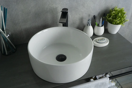 Раковина Gid N9011 51105 накладная белая 40x40x15 Раковина Gid N9011 51105 накладная белая 40x40x15