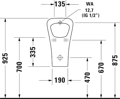 Писсуар Duravit DuraStyle 2804300000 30 см белый Писсуар Duravit DuraStyle 2804300000 30 см белый