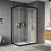 Душевой уголок STWORKI Карлстад 120x90 см профиль черный матовый 467298