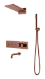 Душевая система Boheme Fusion 131-2-BRB встраиваемая с термостатом, Brushed Bronze с изливом Душевая система Boheme Fusion 131-2-BRB встраиваемая с термостатом, Brushed Bronze с изливом