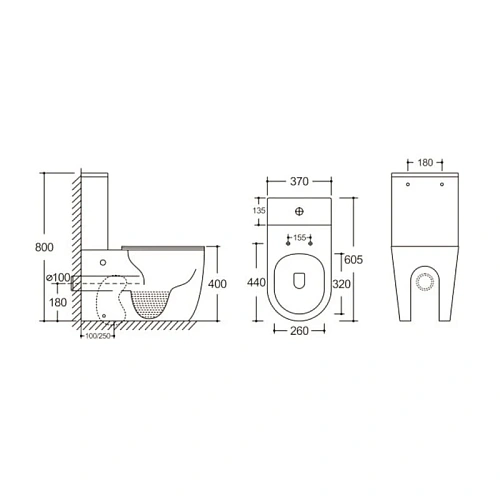 Унитаз напольный Ceruttispa ORLTER CT9867 безободковый белый, сиденье микролифт Унитаз напольный Ceruttispa ORLTER CT9867 безободковый белый, сиденье микролифт