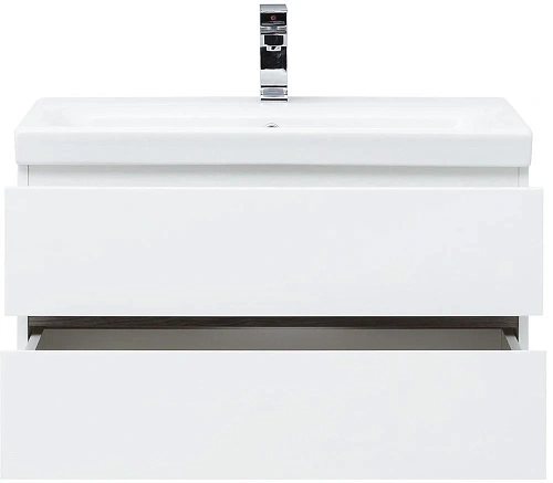 Комплект мебели Aquanet Беркли 80 белый/дуб рошелье (зеркало белое) 00258909 Комплект мебели Aquanet Беркли 80 белый/дуб рошелье (зеркало белое) 00258909