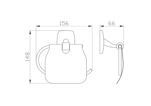 Держатель туалетной бумаги Wonzon & Woghand с крышкой, хром (WW-1601) Держатель туалетной бумаги Wonzon & Woghand с крышкой, хром (WW-1601)