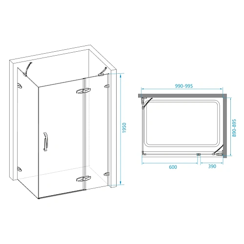 Душевой уголок RGW SA-41 900x1000 мм 02034190-11 хром-красный Easy Clean Душевой уголок RGW SA-41 900x1000 мм 02034190-11 хром-красный Easy Clean