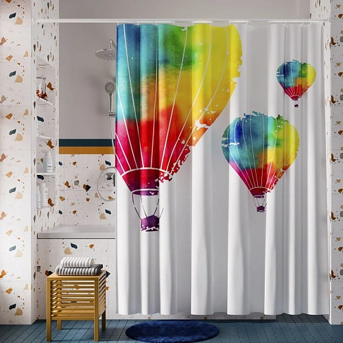 Штора для ванны WasserKRAFT Rossel SC-57102 мультицвет Штора для ванны WasserKRAFT Rossel SC-57102 мультицвет