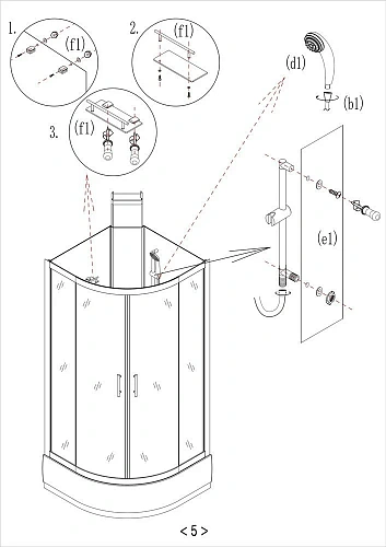 Душевая кабина Taliente с гидромассажем, 100x100x220см, четверть круга, профиль черный, прозрозрачно TA-100CB Душевая кабина Taliente с гидромассажем, 100x100x220см, четверть круга, профиль черный, прозрозрачно TA-100CB