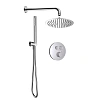 Душевая система AQUAme AQM8405CR с термостатом, хром Душевая система AQUAme AQM8405CR с термостатом, хром