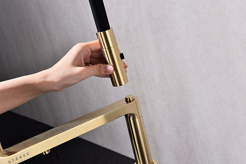 Смеситель для кухни Paulmark TORNADO светлое золото To213402-LG Смеситель для кухни Paulmark TORNADO светлое золото To213402-LG