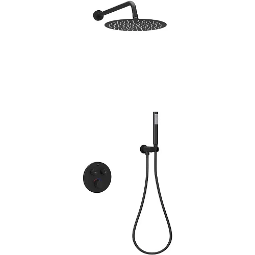 Душевая система Sancos Link SC3005MB встраиваемый, с термостатом, черный матовый Душевая система Sancos Link SC3005MB встраиваемый, с термостатом, черный матовый