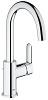 Картинка анонса товара «смеситель для раковины grohe bauedge со сливным гарнитуром, размер l, хром (23093000)»