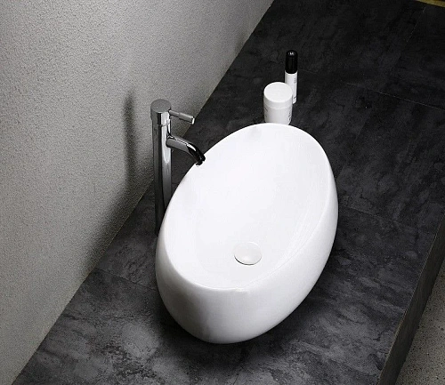 Раковина CeramaLux 9030A накладная, белый Раковина CeramaLux 9030A накладная, белый