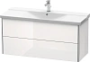 Тумба под раковину Duravit XSquare XS418302222 подвесная 121 см белая глянцевый
