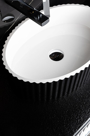 Раковина Boheme Canale 878-B рифл черная