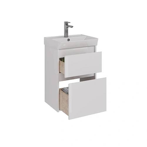 Тумба под раковину Lemark COMBI 50 см подвесная/напольная, белый LM03C50T Тумба под раковину Lemark COMBI 50 см подвесная/напольная, белый LM03C50T