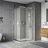 Душевой уголок STWORKI Карлстад 100x80 см профиль хром глянец, стекло матовое 467347 Душевой уголок STWORKI Карлстад 100x80 см профиль хром глянец, стекло матовое 467347