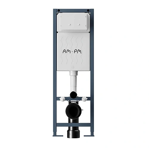 Инсталляция для унитаза AM.PM ErgoFit I012711.0138 ErgoFit с клавишей пластик, черный матовый Инсталляция для унитаза AM.PM ErgoFit I012711.0138 ErgoFit с клавишей пластик, черный матовый