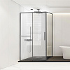 Картинка анонса товара «душевой уголок vincea slim soft vsr-1ss9014clgm, 1400x900, вороненая сталь, стекло прозрачное»