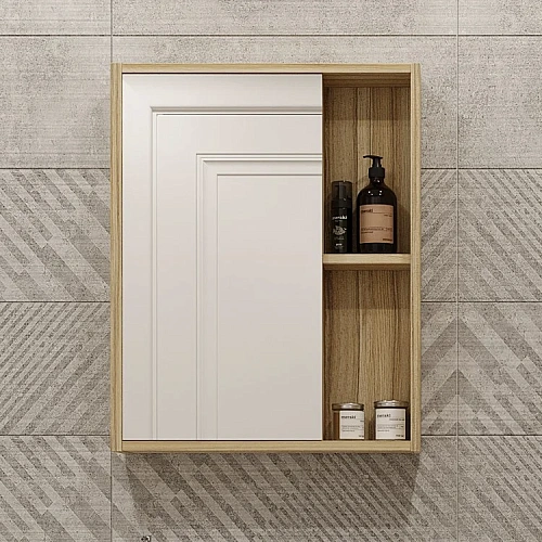 Зеркальный шкаф DIWO Углич 50 навесное, под дерево, в скандинавском стиле, прямоугольное 461692 Зеркальный шкаф DIWO Углич 50 навесное, под дерево, в скандинавском стиле, прямоугольное 461692