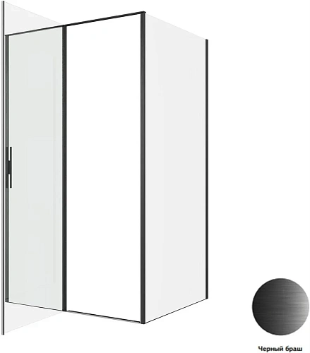 Душевой уголок Allen Brau Priority 120x100 3.31033.BBA + 3.31048.BBA черный браш Душевой уголок Allen Brau Priority 120x100 3.31033.BBA + 3.31048.BBA черный браш