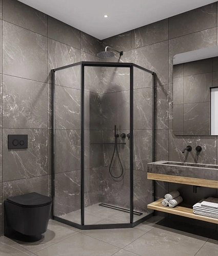 Душевой уголок Timo (T35L) TTSS-100/03C-8L 1000x1000x2000, профиль черный, стекло прозрачное 8 мм Душевой уголок Timo (T35L) TTSS-100/03C-8L 1000x1000x2000, профиль черный, стекло прозрачное 8 мм