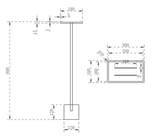Стойка аксессуаров ABBER Stein AS1635 белая матовая Стойка аксессуаров ABBER Stein AS1635 белая матовая
